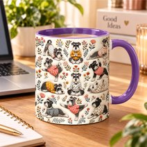 Miniature Schnauzer Accent Edge-to-Edge Mug CM26100871