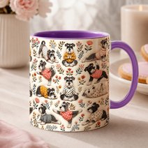 Miniature Schnauzer Accent Edge-to-Edge Mug CM26100871