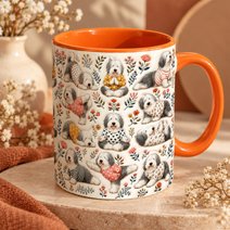 Old English Sheepdog Accent Edge-to-Edge Mug CM26100874