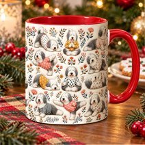 Old English Sheepdog Accent Edge-to-Edge Mug CM26100874