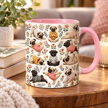 Pug Accent Edge-to-Edge Mug CM26100876