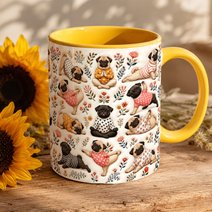 Pug Accent Edge-to-Edge Mug CM26100876