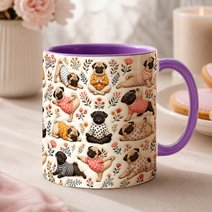 Pug Accent Edge-to-Edge Mug CM26100876