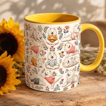 Samoyed Accent Edge-to-Edge Mug CM26100879