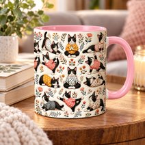 Tuxedo Cat Accent Edge-to-Edge Mug CM26100888