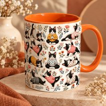 Tuxedo Cat Accent Edge-to-Edge Mug CM26100888