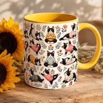 Tuxedo Cat Accent Edge-to-Edge Mug CM26100888
