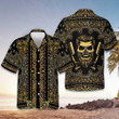Barber Bandana Style Gold Hawaiian Shirt Vacation Button Down Shirts Gifts For Barbers