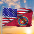 United States Marine Corps Flag American Flag USMC Emblem 4th Of July Home Decor
