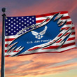 US Air Force Emblem American Flag Pride Military Fourth Of July Decorations