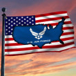 Airforce Emblem USAF Flag American Flag Pride Military 4th Of July Decorations