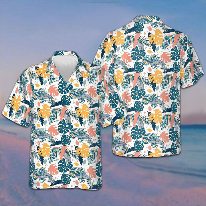 Tropical Leaves Hawaiian Shirt Best Mens Summer Shirts Gifts For Brother In Law