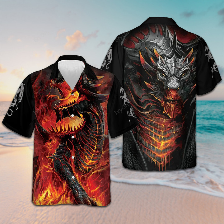 Love Dragon Hawaiian Shirt Men's Summer Shirts Sale Gifts For Boyfriend
