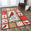 Cardinal Bird I Am Always With You Christmas Large Area Rugs Highlight For Home, Living Room & Outdoor Area Rug