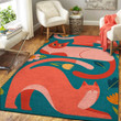 Lazy Cats Rectangle Rug Gift For Cat Lover