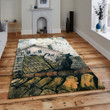 Cat On The Roof Rectangle Rug Gift For Cat Lover, Living Room & Outdoor Area Rug