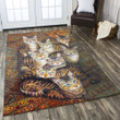 European Shorthair Cats Rectangle Rug Gift For Cat Lover, Living Room & Outdoor Area Rug
