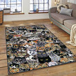 Pack of cats Rectangle Rug Gift For Cat Lover