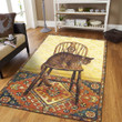 Cat On The Chair Rectangle Rug Gift For Cat Lover, Living Room & Outdoor Area Rug