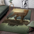 Brown Dog Rectangle Rug Highlight For Home, Living Room & Outdoor Area Rug