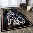 Cat Shadow Dark Rectangle Rug Gift For Cat Lover, Living Room & Outdoor Area Rug
