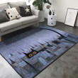 Cat In The Winter Rectangle Rug Gift For Cat Lover