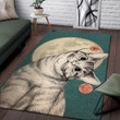Cat Under The Moon Rectangle Rug Gift For Cat Lover