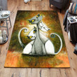 Happy Cats Rectangle Rug Gift For Cat Lover