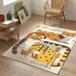 Couple Sphynx Cats Rectangle Rug Gift For Cat Lover