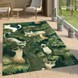 Cats On The Tree Rectangle Rug Gift For Cat Lover