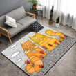Couple Cat Love Rectangle Rug Gift For Cat Lover, Living Room & Outdoor Area Rug