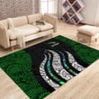 New Zealand Maori Silver Fern Rug Highlight For Home, Living Room & Outdoor Area Rug