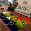 Aboriginal heal the sun and spirit 3D print Rug Highlight For Home, Living Room & Outdoor Area Rug