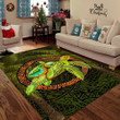 Premium Turtle Palm Tree Rug Highlight For Home, Living Room & Outdoor Area Rug