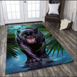 Black King of The Night Jungle Large Area Rugs, Living Room & Outdoor Area Rug
