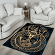 Egyptian Sacred Geometry Tattoo Rug Highlight For Home, Living Room & Outdoor Area Rug