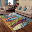 Surfboard Rug Highlight For Home, Living Room & Outdoor Area Rug