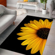 Sunflower In The Night Rug Highlight For Home, Living Room & Outdoor Area Rug