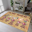 In This House Fingos Horror Rug Highlight For Home, Living Room & Outdoor Area Rug