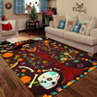 Mexican Skull Girl Premium Rug Highlight For Home, Living Room & Outdoor Area Rug