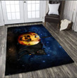 Halloween Skull Black Cat 3D Rug Highlight For Home, Living Room & Outdoor Area Rug
