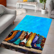 Cowboy Shoes Combo Rug Highlight For Home, Living Room & Outdoor Area Rug