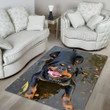 Rottweiler rectangle Rug Highlight For Home, Living Room & Outdoor Area Rug