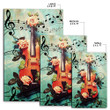 Violin Music Note Rug Highlight For Home, Living Room & Outdoor Area Rug