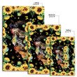 Cool Heifers And Sunflower Rug Highlight For Home, Living Room & Outdoor Area Rug