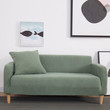 Plain Green Wrapped Universal Stretch Sofa Cover