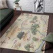 100 Acre Wood Map Winnie The Pooh Jungle Large Area Rugs Highlight For Home, Living Room & Outdoor Area Rug