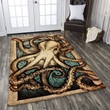 Vintage Octopus Large Area Rugs Highlight For Home, Living Room & Outdoor Area Rug