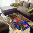 Beautiful African Cute Print Afro Woman Themed Large Area Rugs Highlight For Home, Living Room & Outdoor Area Rug