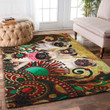 Mandala Pug Large Area Rugs Highlight For Home, Living Room & Outdoor Area Rug
